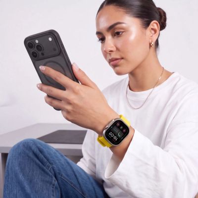 9. Tech-Protect IconBand Pro Strap for Apple Watch 4 / 5 / 6 / 7 / 8 / 9 / SE / Ultra 1 / 2 (42/44/45/49 mm) - Yellow