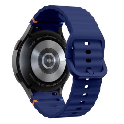 2. Tech-Protect Silicone Sport Strap for Samsung Galaxy Watch 4 / 5 / 5 Pro / 6 / 7 / FE - Blue