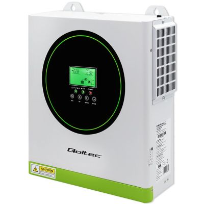 9. Qoltec Hybrid Off-Grid Solar Inverter 3500kW | 100A | 24V | MPPT | Sinus | Wi-Fi option | Power Factor 1.0