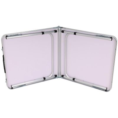 13. FOLDABLE CAMPING TABLE 120X60X70/62/55CM GRAY