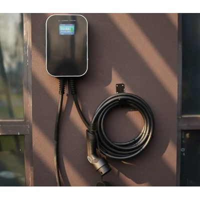 3. Extralink Electric Car Charger BS20-BC-22kW-APP Type 2 32A 22kW 3 Phase, LCD Screen, App, 6.1m