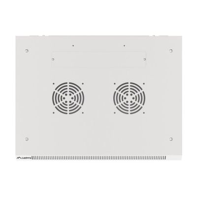 10. Lanberg WF01-6409-10S single-section cabinet (9U; 500mm / 600mm / 450mm; wall-mounted; Glass; 19''; gray)
