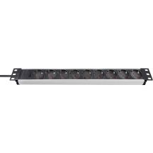 Brennenstuhl 1390007009 2 m power strip 9 x socket Aluminum, Black