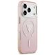 4. Guess IML Gradient Triangle Logo MagSafe Case for iPhone 17 Pro - Pink