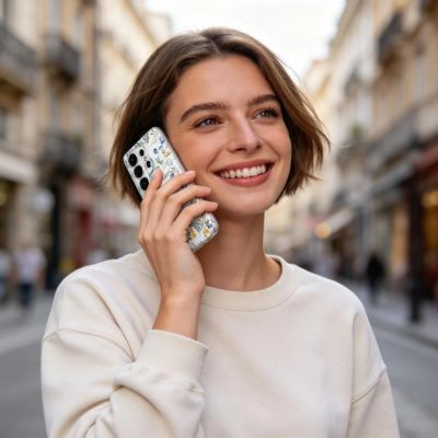 5. Tech-Protect FlexAir Case for Samsung Galaxy S26 Ultra - Colorful Flowers