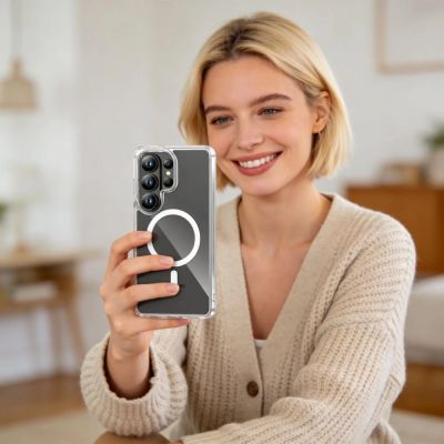 8. Tech-Protect FlexAir Hybrid MagSafe Case for Samsung Galaxy S26 Ultra - Transparent