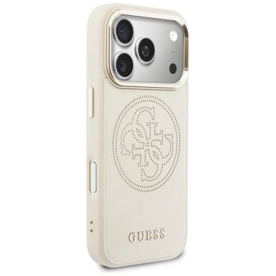 4. Guess Perforated 4G MagSafe Case for iPhone 17 Pro - Beige