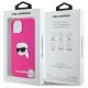 8. Karl Lagerfeld KLHMP15SSKHPPLF iPhone 15 6.1" fuchsia/fuschia hardcase Silicone Karl Head Print MagSafe