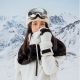 8. Qunature Panda Ski Balaclava for Kids/Adults Size M - Black/White