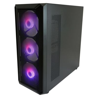11. LC-Power Gaming 804B - Midi Tower - PC case - ATX - micro ATX - Mini-ITX - Metal - Plastic - Tempered glass - 16 cm