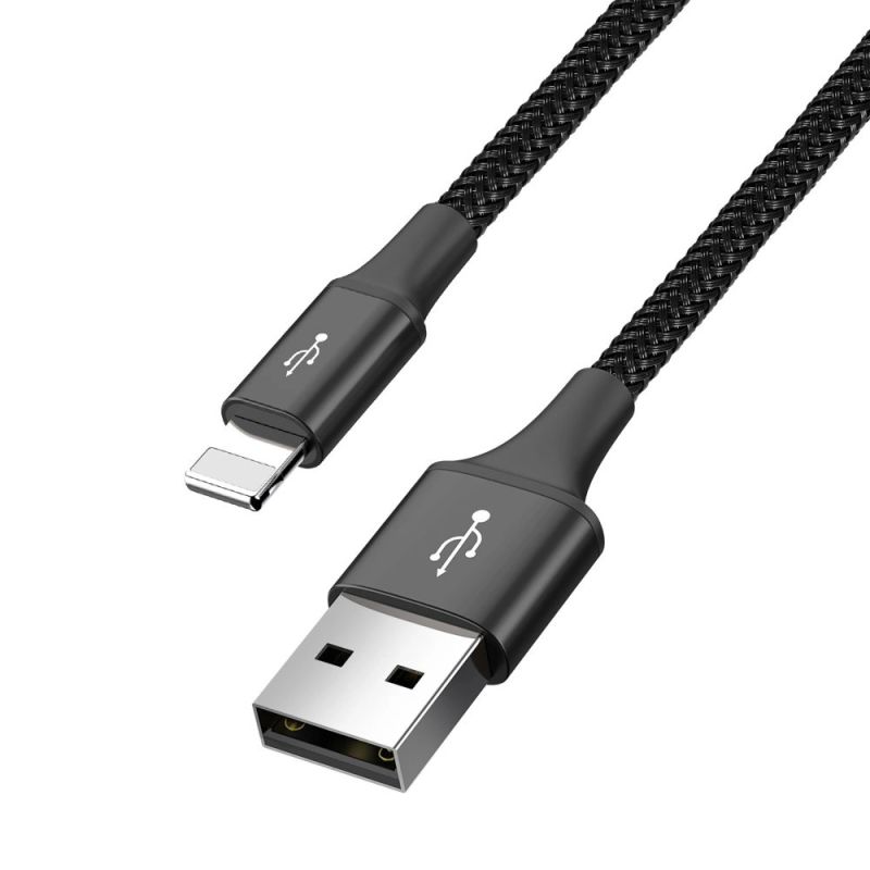 2. Baseus cable USB 4in1 2x Lightning / USB Type C / micro USB cable in nylon braid 3.5A 1.2m black (CA1T4-A01)