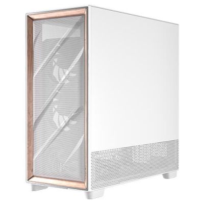 6. Antec Flux Pro Full-Tower E-ATX PC Case, Tempered Glass – White