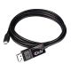 3. CLUB3D CAC-1557 USB C Displayport 1.4 Cable Black