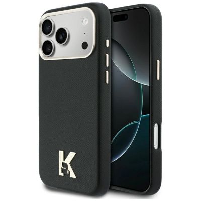 Karl Lagerfeld Karl Head Logo MagSafe Case for iPhone 17 Pro Max - Black