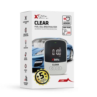4. XBLITZ CLEAR - Electrochemical breathalyzer