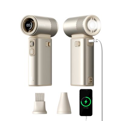 2. Jisulife Handheld Fan Ultra2 9000mAh 5-in-1 Mini Portable USB Fan - Brown