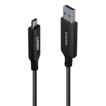 10m Lindy USB 3.2 Gen 1 Type-A to Type-C Hybrid Cable
