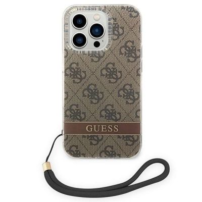 2. Guess GUOHCP14XH4STW iPhone 14 Pro Max 6.7 "brown / brown hardcase 4G Print Strap