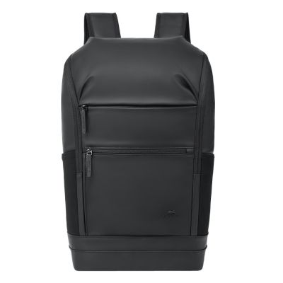 Rivacase Eden City Backpack Black Polyester, Waxed Leather (Pull Up)