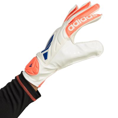 11. adidas Copa Glove Club goalkeeper gloves white and orange JN5339