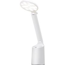 Modern LED desk lamp Activejet FUTURE white with built-in rechargeable battery