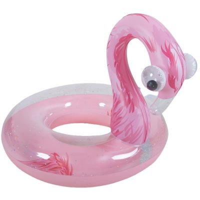 2. SWIMMING RING 76x76CM FLAMINGO GLITTER 35660