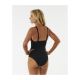 3. RIP CURL Premium Surf D-Dd One Piece Black Swimsuit