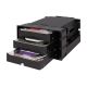 5. IcyDock 3x3.5" SATA in 2x5.25" bay backplace stage fan 80mm