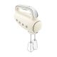20. Smeg HMF01CREU hand mixer in cream with a retro 1950s style.