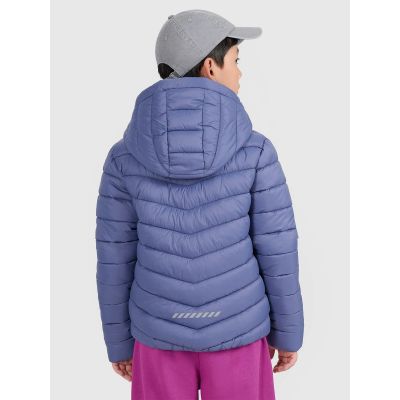 2. Boy's down jacket with synthetic filling 4F 4FJRAW25TDJAM0819-32S