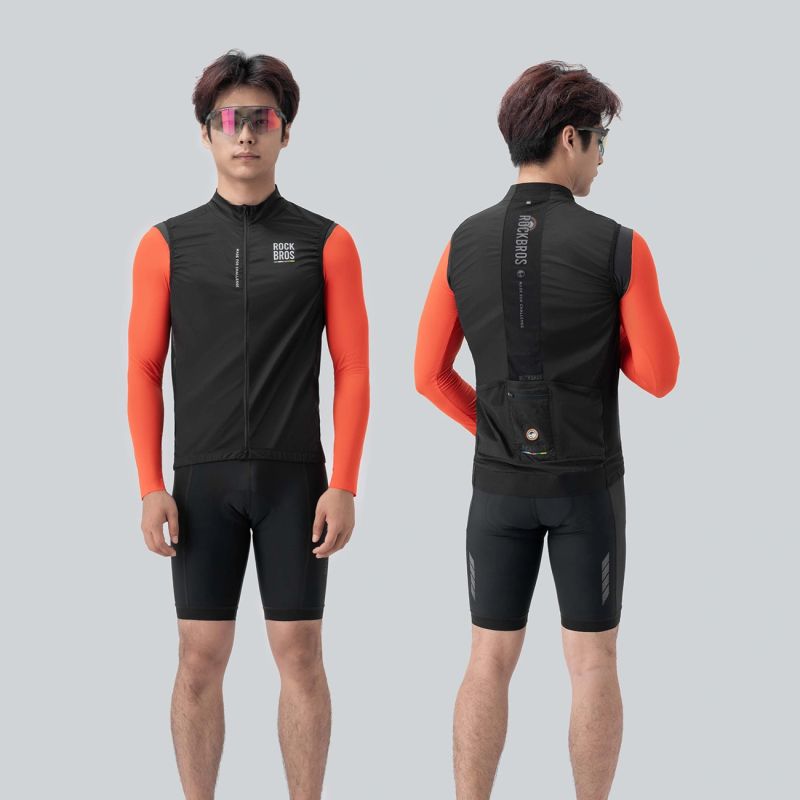 2. Rockbros TLMJ003-01 ROAD TO SKY men's lightweight breathable cycling vest M - black