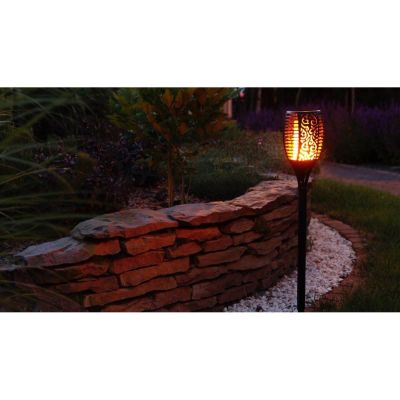 4. SOLAR TORCH LAMP DANCING FLAMES 10X10X79CM 36 LED