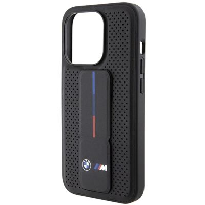 7. BMW Grip Stand Smooth & Perforated case for iPhone 15 Pro - black