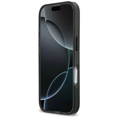 5. BMW M IML Metal Buttons Tricolor Lines MagSafe Case for iPhone 17 - Black