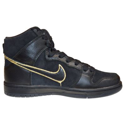 2. Nike SB Dunk High FAUST Men's Sports Shoes Black Gold - DH7755-001