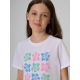 3. Girls' cotton T-shirt 4F 4FJRSS26TTSHF3982-11S