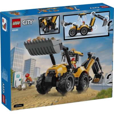 2. LEGO City 60480 - Yellow Backhoe Loader