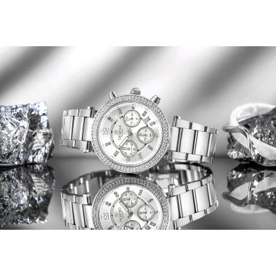 7. Giewont Sapphire Silver Women's Watch GW3380-B1