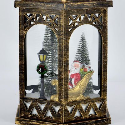 4. DECORATIVE LED LANTERN 32 CM – SANTA CLAUS