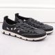28. Leather openwork shoes Rieker W RKR652, navy blue