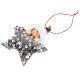 4. SET OF 3 PENDANTS STAR DOLLS SILVER SEQUINS