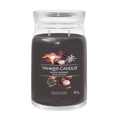 4. Large BLACK COCONUT YANKEE Candle