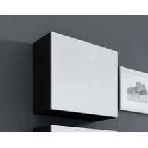 VIGO square display cabinet 50/50/30 black/white gloss