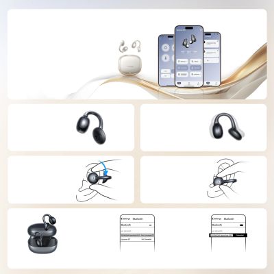 4. Joyroom Openfree JR-OE3 TWS In-Ear Wireless Headphones - Silver