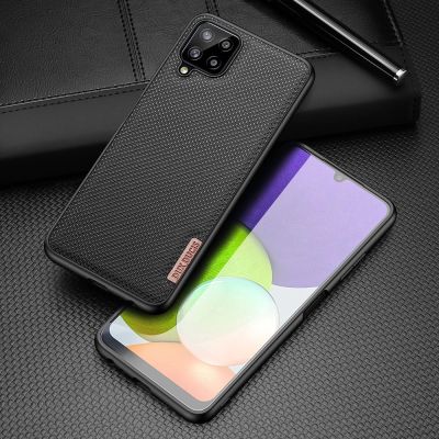 2. Dux Ducis Fino case covered with nylon material for Samsung Galaxy A22 4G black