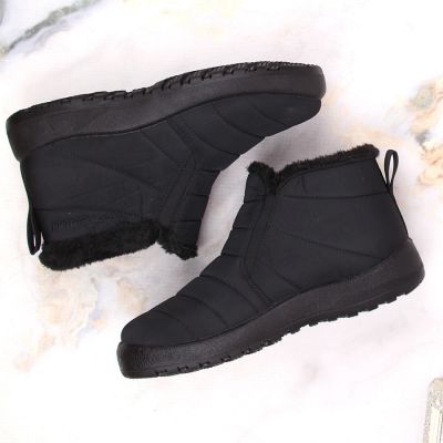 14. News W EVE438A Waterproof Slip-On Snow Boots Black
