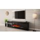 4. GRANERO TV cabinet + fireplace 200x56.7x35 black/black combination