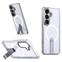 Hybrid Armor X Case for Samsung Galaxy A57 with Stand, Compatible with MagSafe - Transparent
