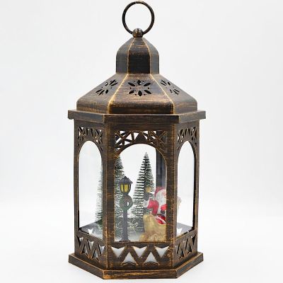 2. DECORATIVE LED LANTERN 32 CM – SANTA CLAUS