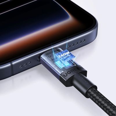 11. Ugreen USB-C to USB-C PD Cable 240W 0.5m - Black